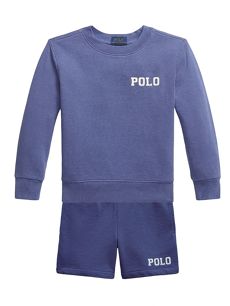 Little Boy's & Polo French Terry Shorts