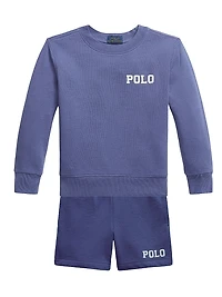 Little Boy's & Polo French Terry Shorts