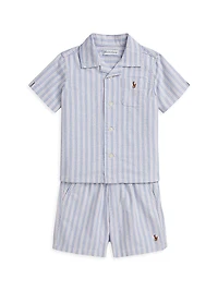 Baby Boy's Andy Classic Oxford Shirt & Shorts Set