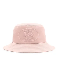 Embroidered Logo Cotton Bucket Hat
