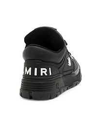 Metallic MA-1 Leather Low-Top Sneakers