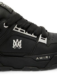 Metallic MA-1 Leather Low-Top Sneakers