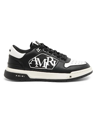 Classic Logo Leather Low-Top Sneakers