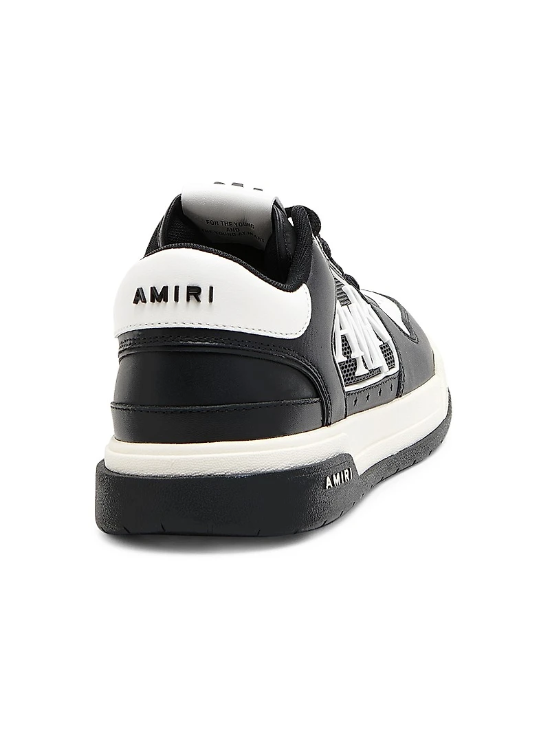 Classic Logo Leather Low-Top Sneakers