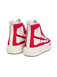 Skel Court Canvas High-Top Sneakers