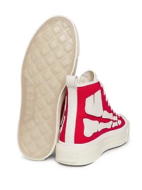 Skel Court Canvas High-Top Sneakers