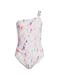 Kara Hazy Ikat One-Piece Swimsuit