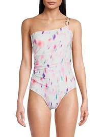 Kara Hazy Ikat One-Piece Swimsuit