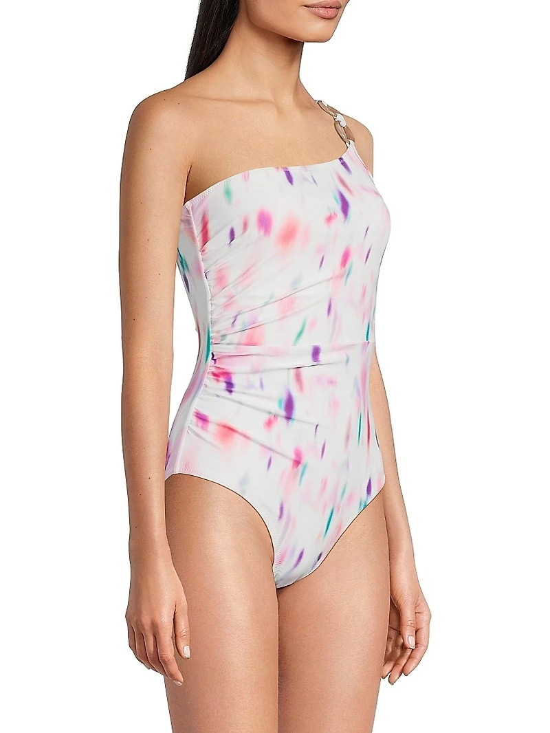 Kara Hazy Ikat One-Piece Swimsuit