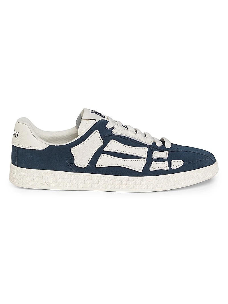 Pacific Bones Suede & Leather Low-Top Sneakers