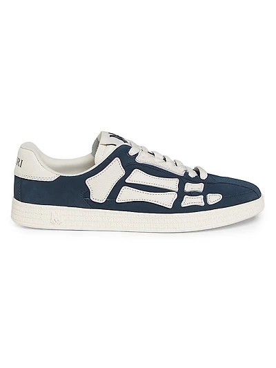 Pacific Bones Suede & Leather Low-Top Sneakers