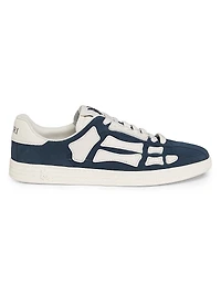 Pacific Bones Suede & Leather Low-Top Sneakers