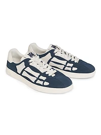 Pacific Bones Suede & Leather Low-Top Sneakers