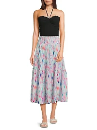 Charlie Hazy Ikat Skirt