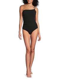 Kara Textured One-Piece Swimsuit