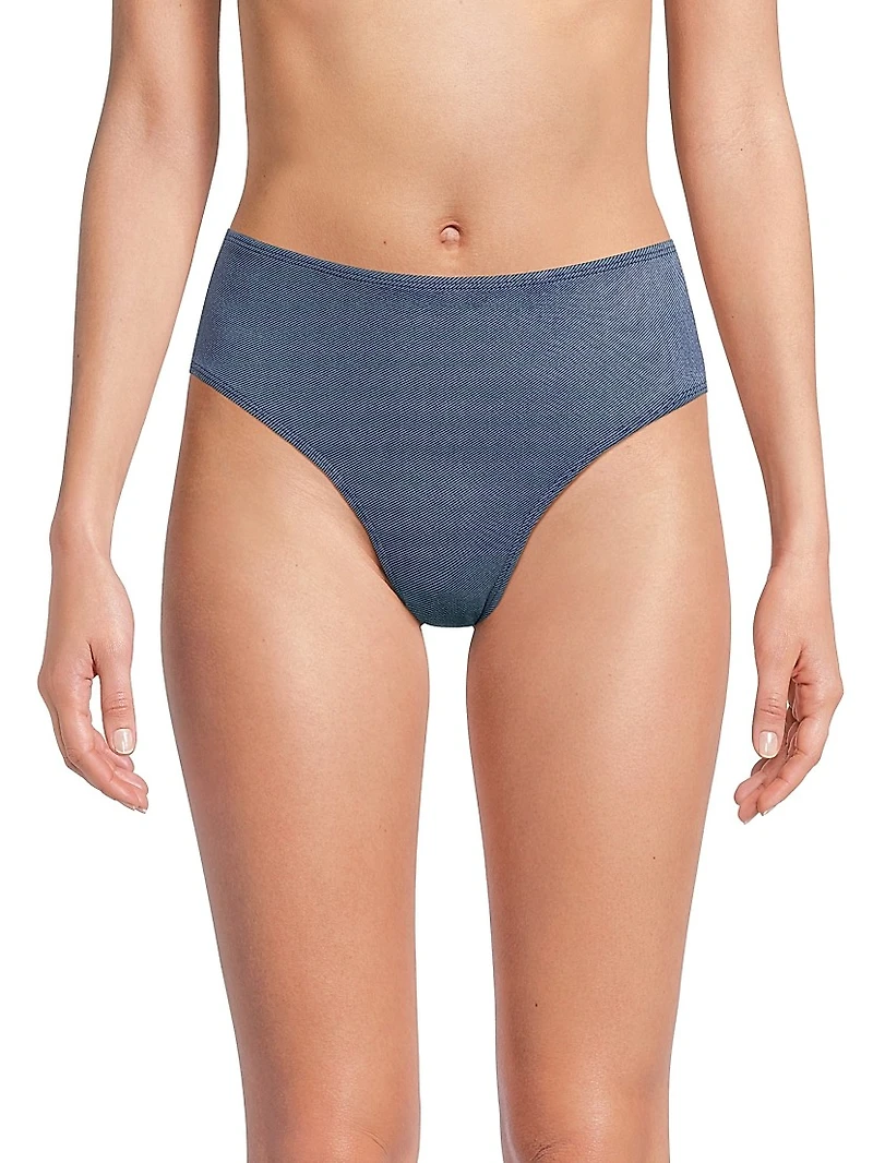 Classic Indigo Twill Bikini Bottom
