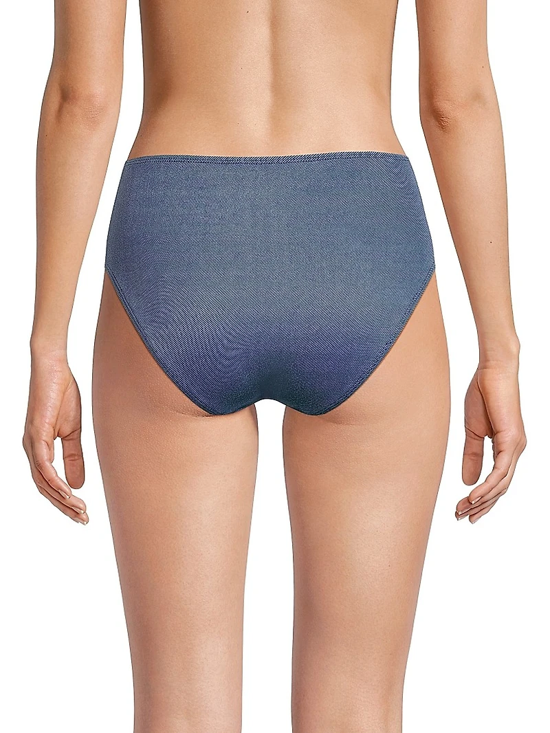 Classic Indigo Twill Bikini Bottom