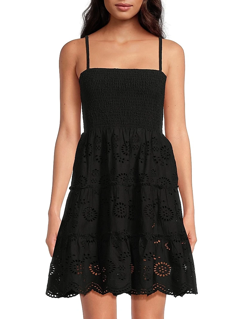 Hannah Eyelet Minidress