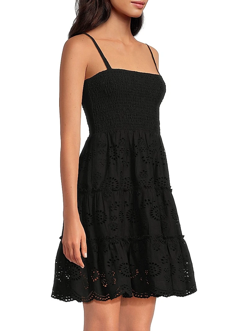 Hannah Eyelet Minidress