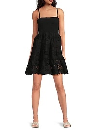 Hannah Eyelet Minidress