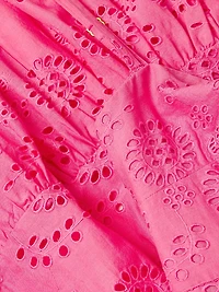 Jillian Eyelet Midi-Dress