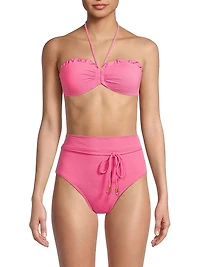 Alexis Metallic Bikini Top