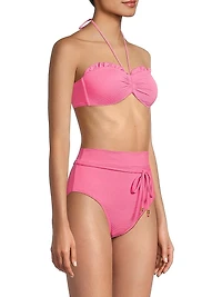 Alexis Metallic Bikini Top