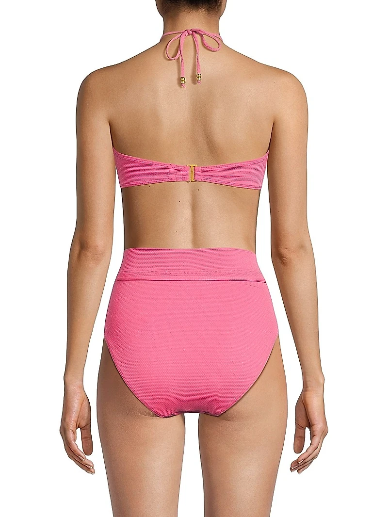 Alexis Metallic Bikini Top