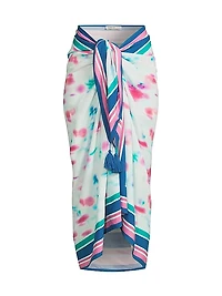 Melanie Cielo Print Pareo Skirt