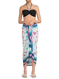 Melanie Cielo Print Pareo Skirt