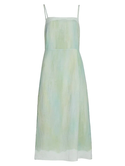 Painted Pastel Midi-Dress