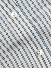 Furrow Stripe Button-Front Shirt