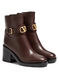 VLogo Signature Calfskin Ankle 70MM Boots