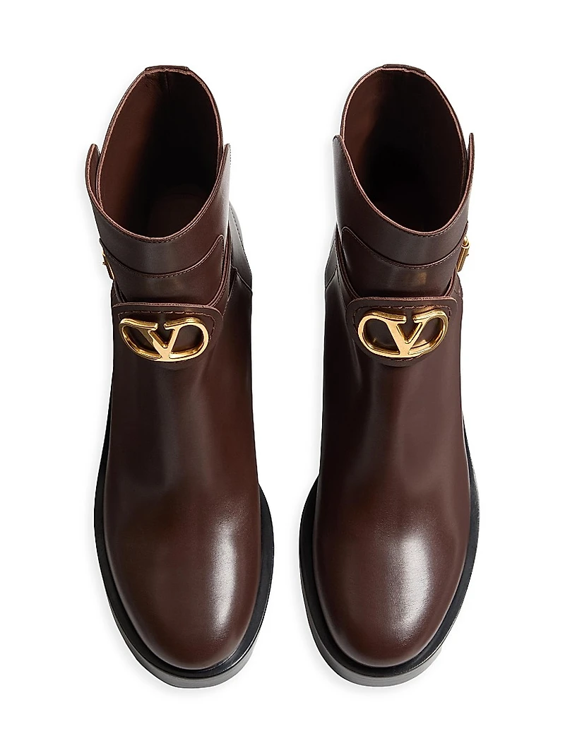 VLogo Signature Calfskin Ankle 70MM Boots