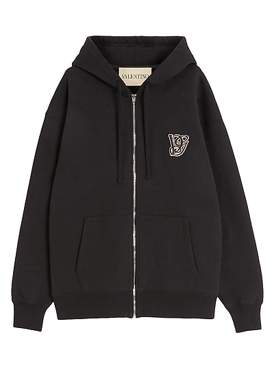 Cotton Hooded Sweatshirt with VG Patch
