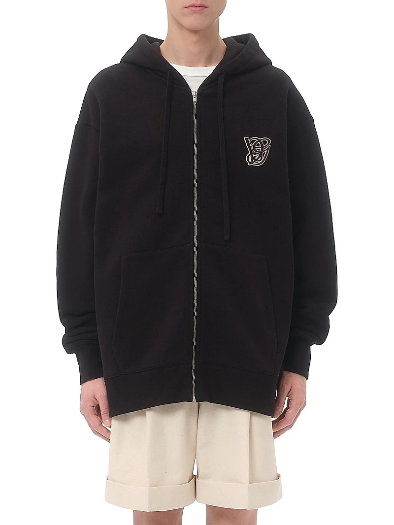 Cotton Hooded Sweatshirt with VG Patch