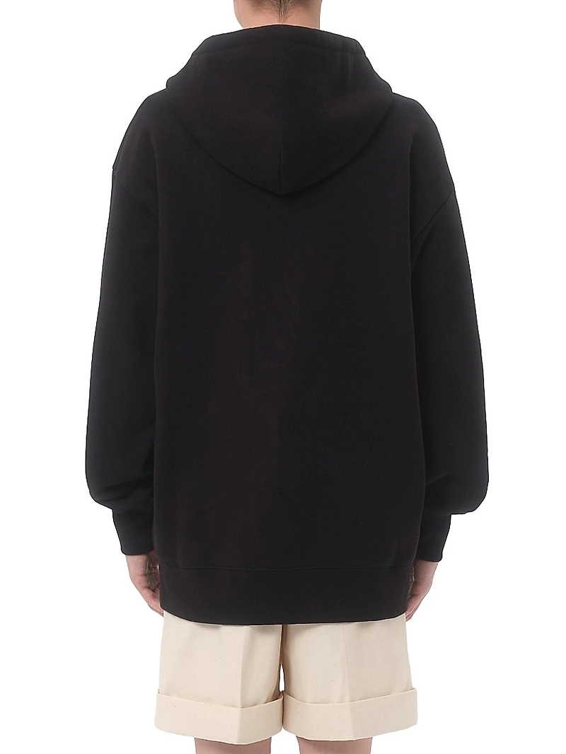 Cotton Hooded Sweatshirt with VG Patch