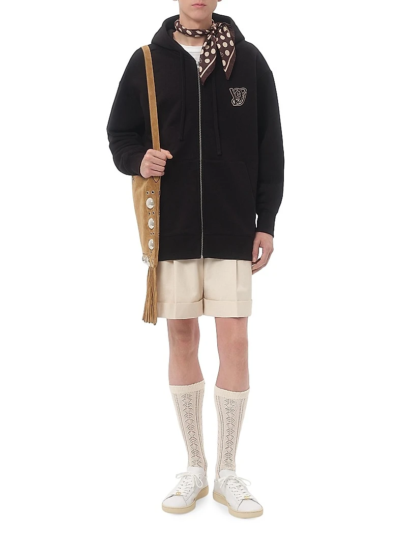 Cotton Hooded Sweatshirt with VG Patch