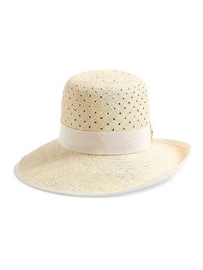 VLogo Signature Hat Perforated Panama