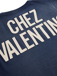 Cotton T-Shirt with Print and Patch