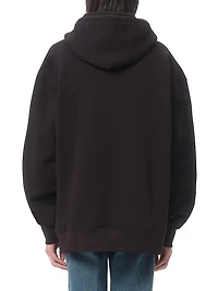 Cotton Sweatshirt with Chat De La Maison Patch