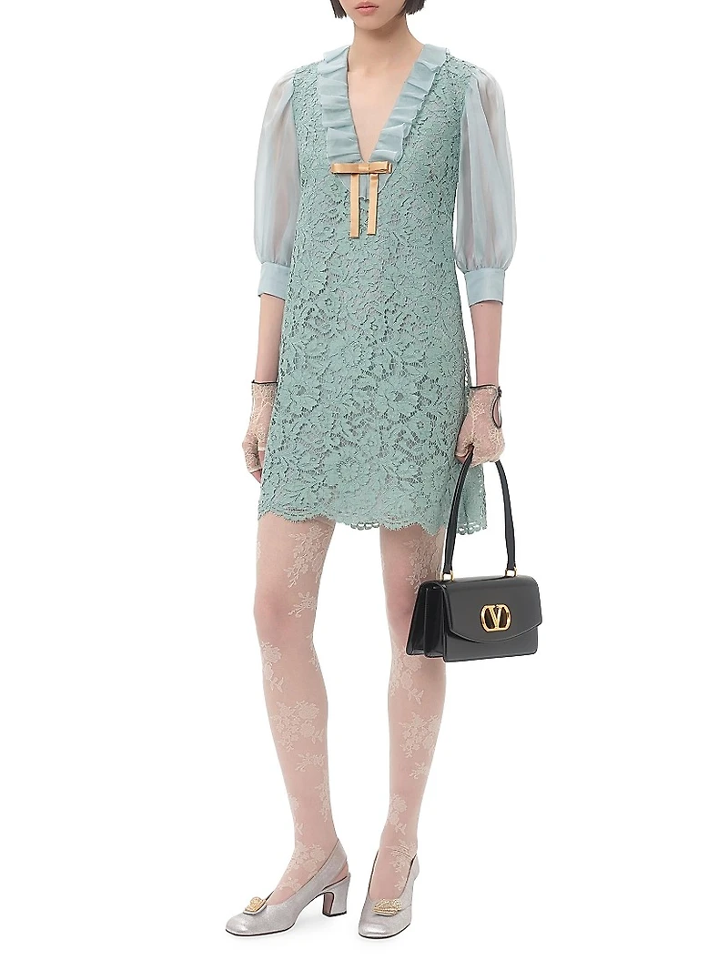 Short Dress Heavy Lace