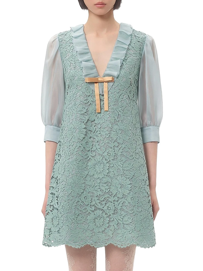 Short Dress Heavy Lace