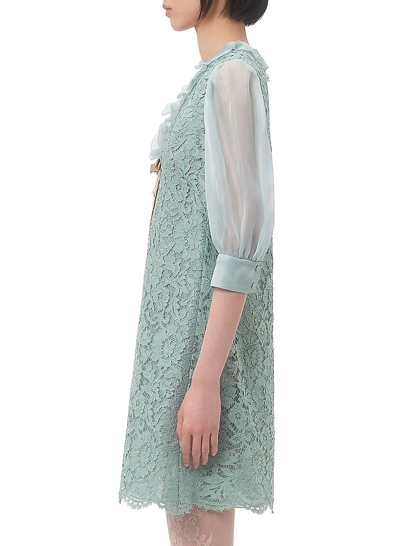 Short Dress Heavy Lace