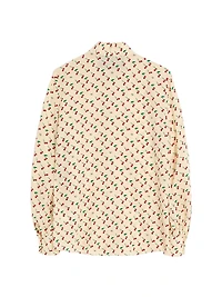 Crepe De Chine Shirt with Cherryfic Print
