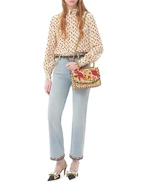 Crepe De Chine Shirt with Cherryfic Print
