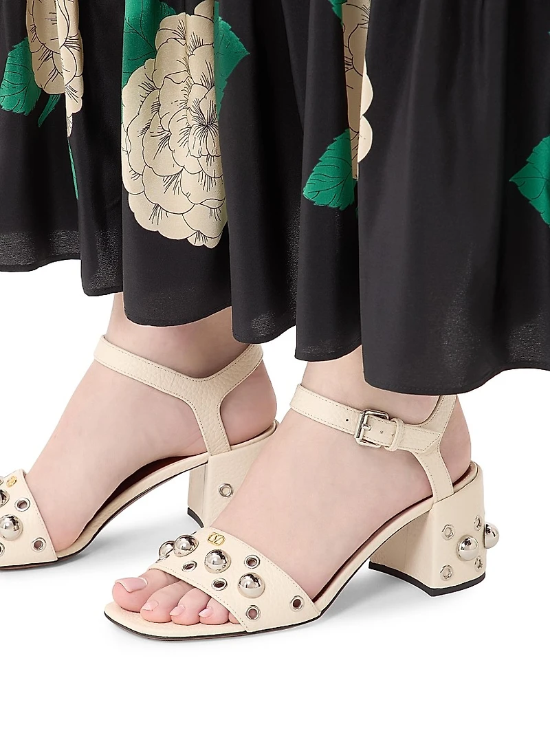 Nellcôte 60MM Sandals Grainy Calfskin