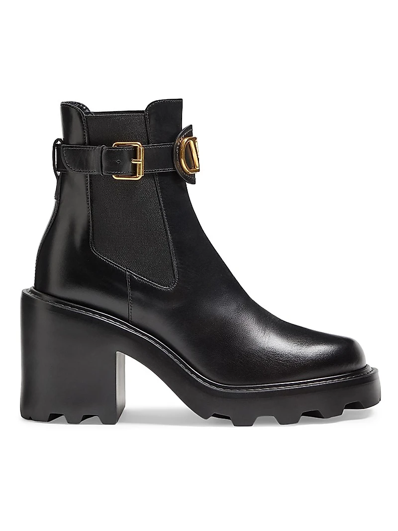 VLogo Signature Calfskin Beatle 90MM Boots