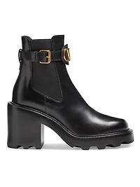VLogo Signature Calfskin Beatle 90MM Boots