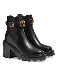 VLogo Signature Calfskin Beatle 90MM Boots